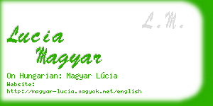 lucia magyar business card